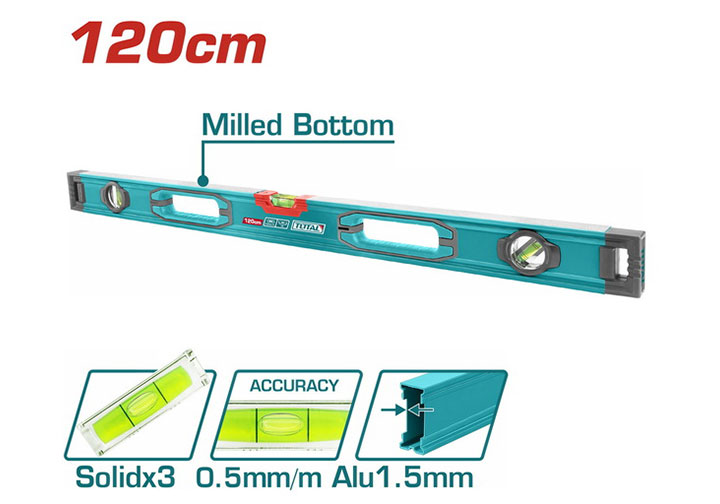 1200mm Thước thủy (48" - không có từ) Total TMT212028