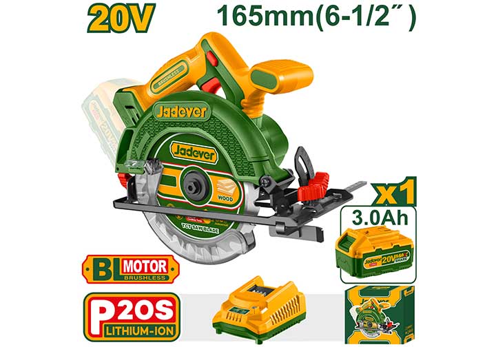 20V Máy cưa đĩa 165mm Jadever JDLWP5521