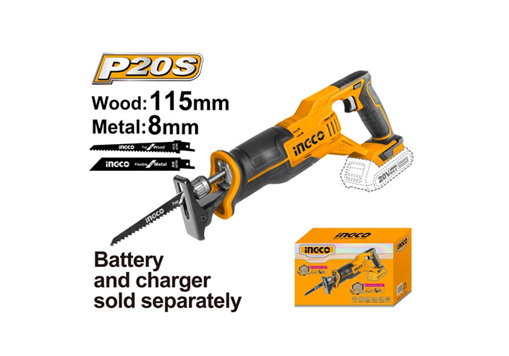 20V Máy cưa kiếm (chỉ thân máy) dùng pin Ingco CRSLI1152