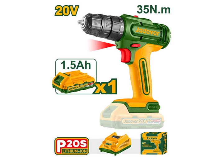 20V Máy khoan vặn vít dùng pin Jadever JDCDP511