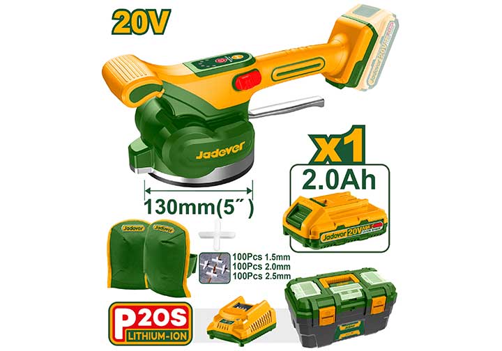 20V Máy rung ốp lát gạch dùng pin Jadever JDTVM1D125