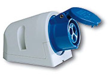 32A-5P-400V-6H-IP44 Ổ cắm nổi loại không kín nước