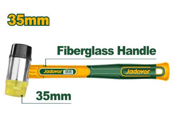 35mm Búa đầu cao su và nhựa Jadever JDHM7305
