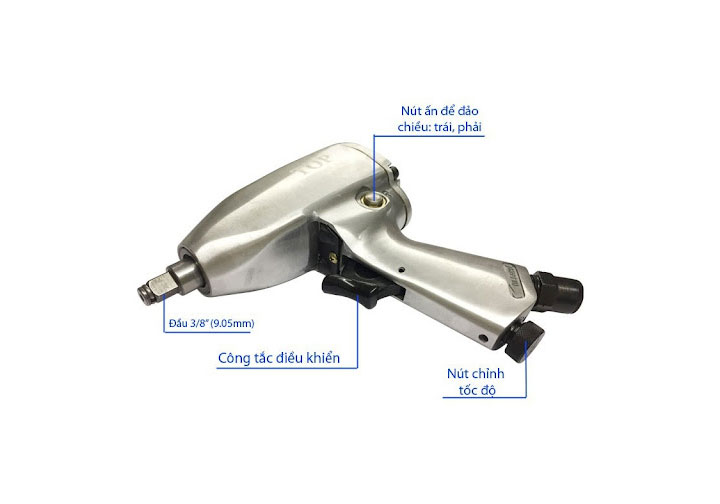 3/8" Súng vặn bu lông dùng khí nén TOP PAW-1304