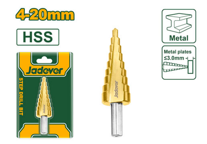 4-20mm Mũi khoan bậc Jadever JDJD1402