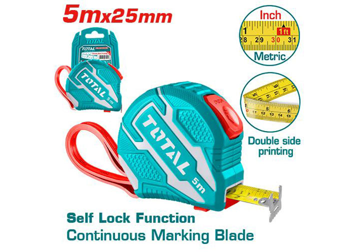 5m Thước cuộn thép (rộng 25mm) Total TMT126252