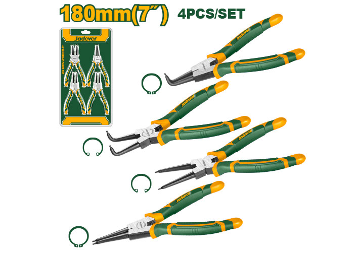 7" Bộ kìm mở phe 4 chi tiết Jadever JDPS2604