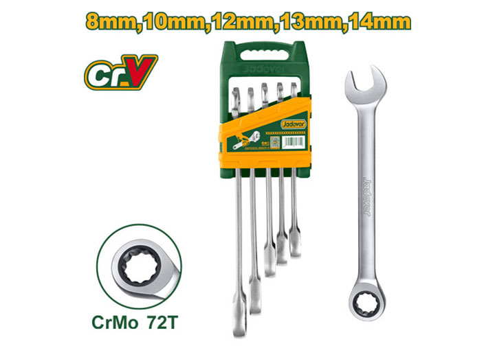 8-14mm Bộ cờ lê vòng miệng tự động 5 chi tiết Jadever JDSP4205