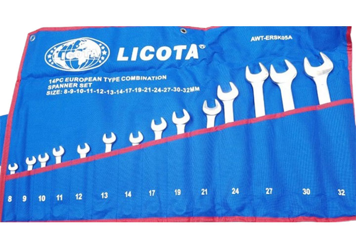 8-32mm Bộ cờ lê vòng miệng 14 chi tiết Licota AWT-ERSK05A