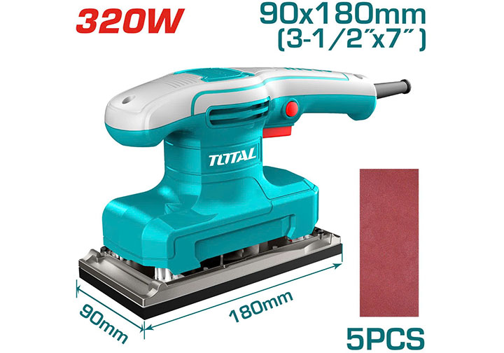 90x180mm Máy chà nhám chữ nhật 320W Total TF1301836