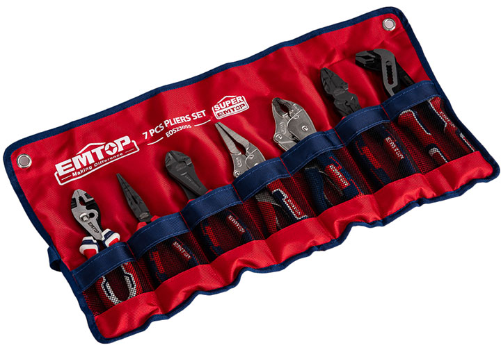 Bộ kìm đa năng 7 chi tiết Emtop EOS23055
