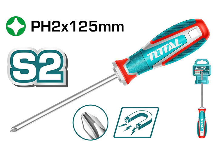 PH2x125mm Tuốc nơ vít bake Total TSDPH2125