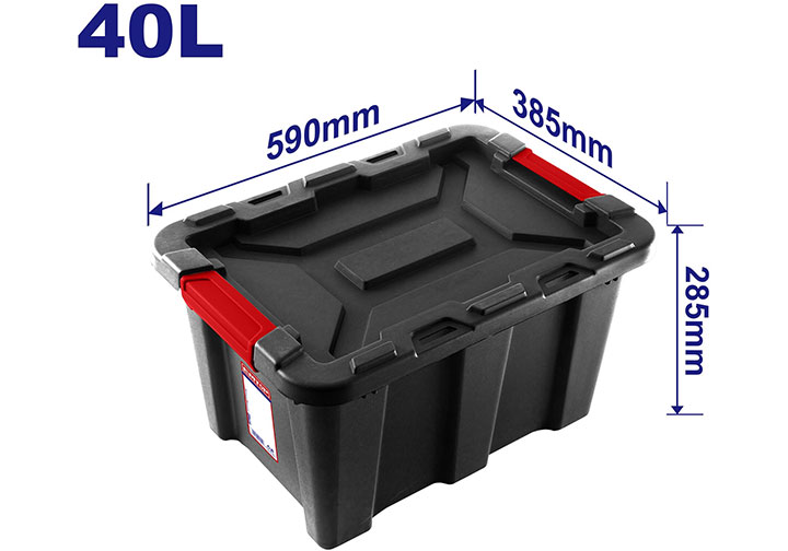 Thùng nhựa đen dung tích 40L Emtop EMTB3340